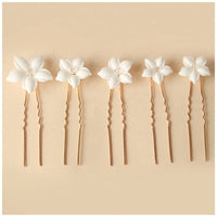 Simple U Shaped Hair Sticks Bride Wedding Headdress | Blossom~n~Bloom