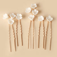 Simple U Shaped Hair Sticks Bride Wedding Headdress | Blossom~n~Bloom