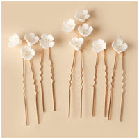 Simple U Shaped Hair Sticks Bride Wedding Headdress | Blossom~n~Bloom