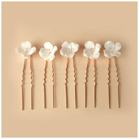 Simple U Shaped Hair Sticks Bride Wedding Headdress | Blossom~n~Bloom