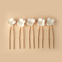 Simple U Shaped Hair Sticks Bride Wedding Headdress | Blossom~n~Bloom
