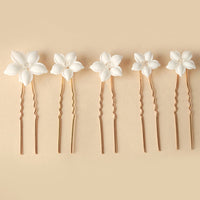 Simple U Shaped Hair Sticks Bride Wedding Headdress | Blossom~n~Bloom