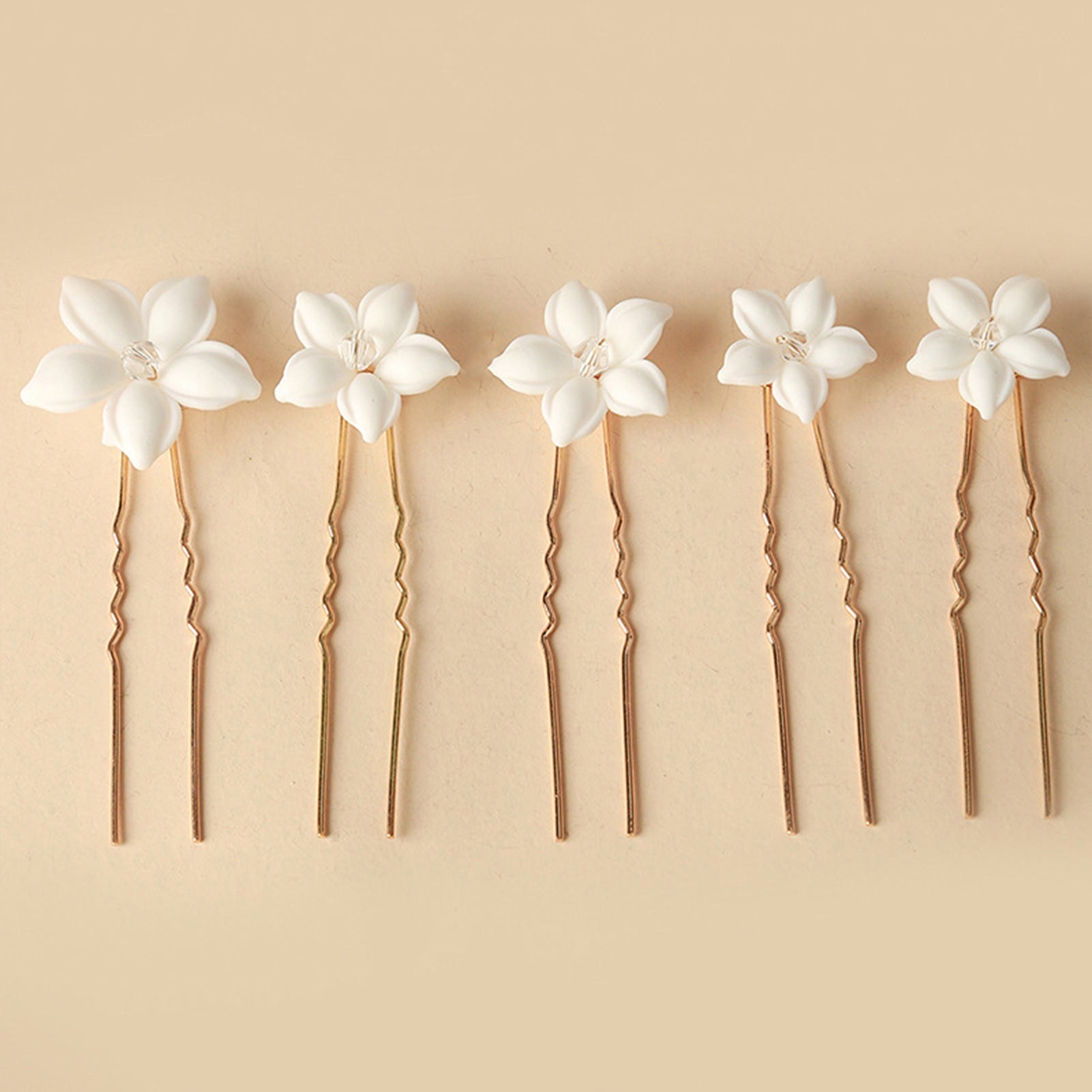 Simple U Shaped Hair Sticks Bride Wedding Headdress | Blossom~n~Bloom