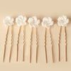Simple U Shaped Hair Sticks Bride Wedding Headdress | Blossom~n~Bloom