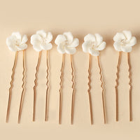 Simple U Shaped Hair Sticks Bride Wedding Headdress | Blossom~n~Bloom