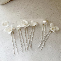 Simple U Shaped Hair Sticks Bride Wedding Headdress | Blossom~n~Bloom