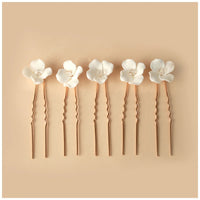 Simple U Shaped Hair Sticks Bride Wedding Headdress | Blossom~n~Bloom
