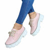 Thick Heel Flat Platform Oxford Women Shoes Pink/Red/Black | Blossom~n~Bloom