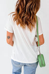 US Flag Round Neck Short Sleeve T-Shirt - Blossom~n~Bloom