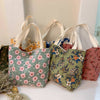 Vintage Artistic Floral Corduroy Small Tote - Blossom~n~Bloom