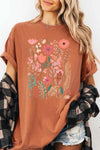 Wildflower Floral Graphic Garment Dyed Tee - Blossom~n~Bloom