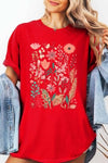 Wildflower Floral Graphic Garment Dyed Tee - Blossom~n~Bloom