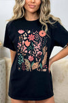 Wildflower Floral Graphic Garment Dyed Tee - Blossom~n~Bloom