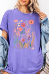 Wildflower Floral Graphic Garment Dyed Tee - Blossom~n~Bloom